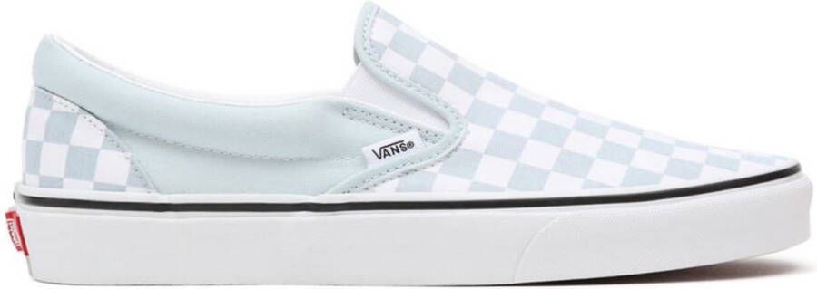 Vans Classic Slip On Platform Sneaker Unisex Blue And White Checker White - Foto 1