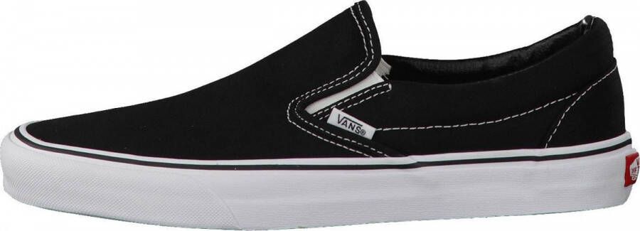 Vans Classic Slip-On Zwart Wit Dames en Heren Sneaker- VN000EYEBLK