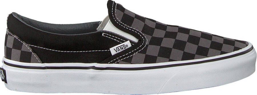 Vans Classic Slip On Sneakers Unisex Black Pewter Checkerboard