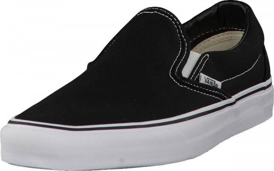 Vans Classic Slip On Zwart Wit Dames en Heren Sneaker VN000EYEBLK