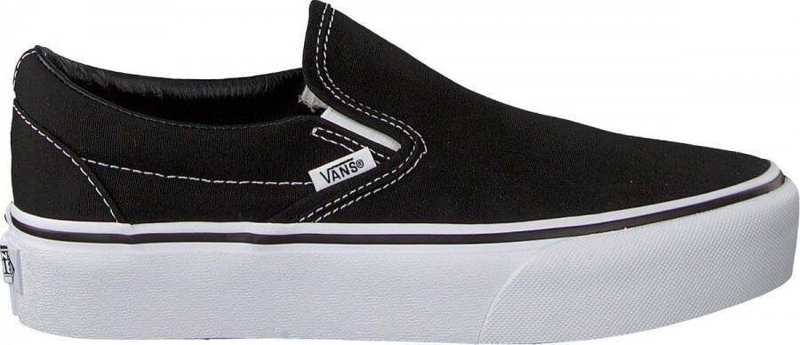 Vans Dames Sneakers Classic Slip On Platform Zwart