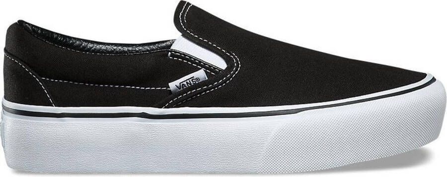 Vans Dames Sneakers Classic Slip On Platform Zwart