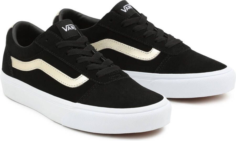 Vans Dames Wm Ward Suede Metalic Black Gold ZWART