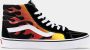 Vans Ua Sk8-Hi Reissue (Flame) (Flame)Black Black Tr Wht - Thumbnail 1