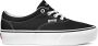 Vans Doheny Platform Canvas Dames Sneakers Black White - Thumbnail 1