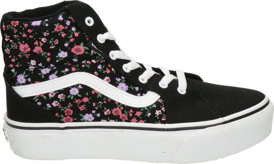 Vans Filmore Hi Platform Floral meisjes sneaker Zwart multi