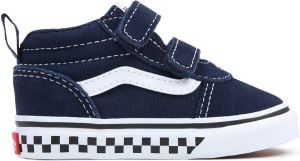 Vans TD Ward Mid V Checker Sidewall Dress Sneaker Blauw