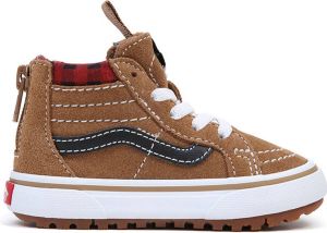 Vans Kids UY Sk8-hi MTE-1 Plaid Brown Black