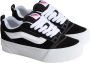 Vans Knu Stack Sneakers Leren Sneaker Dames Zwart - Thumbnail 2