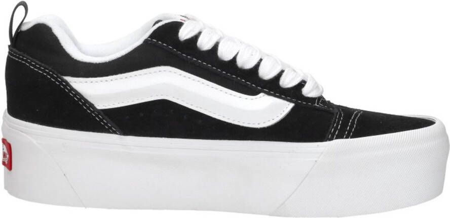 Vans Knu Stack Sneakers Leren Sneaker Dames Zwart
