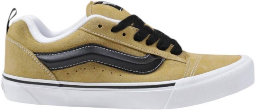 Vans Leather Skate Shoes with Rubber Sole Brown Lace Ups