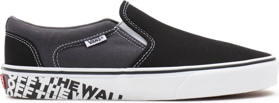 Vans MN Asher Heren Sneakers Black White