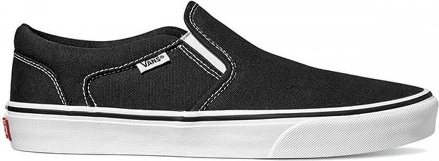 Vans Asher Canvas Heren Sneakers Black White