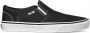Vans Asher Canvas Heren Sneakers Black White - Thumbnail 4