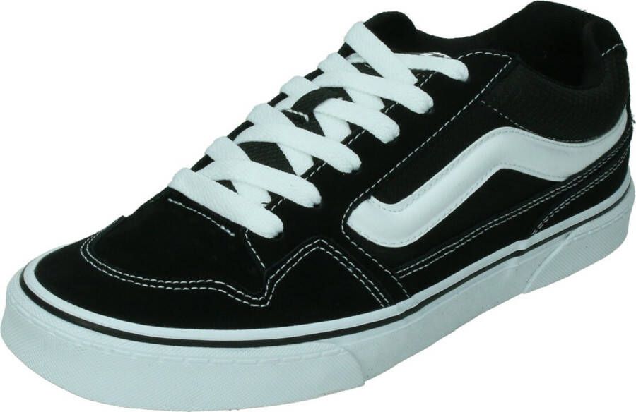 Vans Zwarte atletische sneakers voor heren met contrastdetails Black Heren