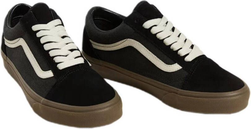 Vans Unisex Sneakers voor Actieve Wandelaars Zwart Model VN0A2Z42BMA Lage Platte Trainers met Vetersluiting Comfortabele Inlegzool Sportieve Schoenen voor Volwassenen