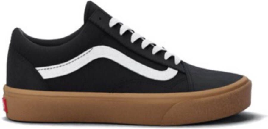 Vans Volwassenen Unisex Lage Sneakers Zwart Platte Hak Vetersluiting