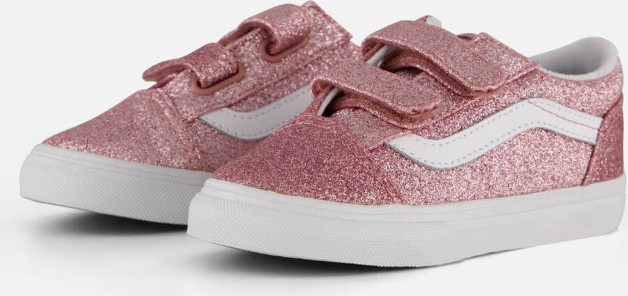 Vans Old Skool V Glitter Sneakers Roze