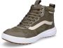 Vans Range EXP Hi Guard Dark Olive Leather Suede - Thumbnail 1