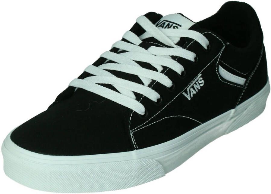 Vans Zwarte textielsneaker met verharde hiel Black Heren