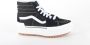 Vans Ua Sk8 Hi Stacked Suede Canvas Black Blanc Sneaker - Thumbnail 11