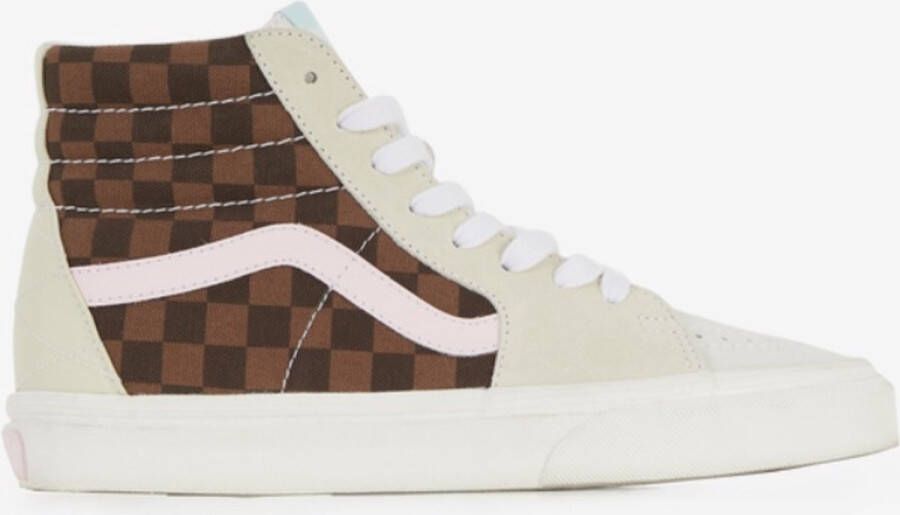 Vans SK8-Hi W Dames Sneakers Beige Bruin Roze Casual