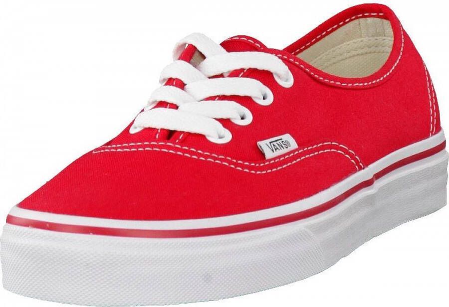Vans Authentic Canvas Low Top Sneaker Wo Red