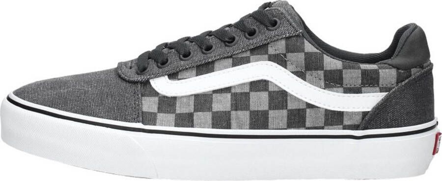 Vans ward deluxe checker sneakers grijs heren