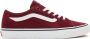 VANS Filmore Decon suède sneakers donkerrood wit - Thumbnail 2