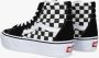 Vans Sneakers Sk8 Hi Platform 2 Zwart Veters Normaal Vrouwen Canvas Rubber Ademend Effen Hoge sneakers - Thumbnail 3