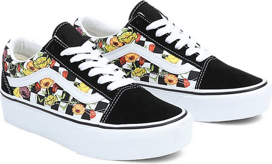 Vans UA Old Skool Platform POPPY CHECKERBOARD BLACK MULTI