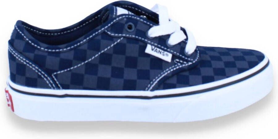 Vans Uni YT Atwood Tonal Check Dress Blues BLAUW