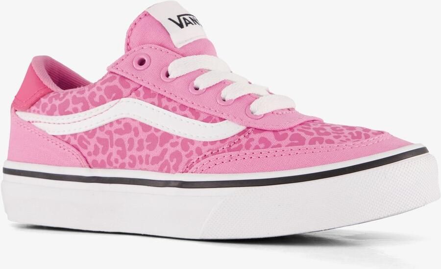 Vans Brooklyn LS Leopard meisjes sneakers roze