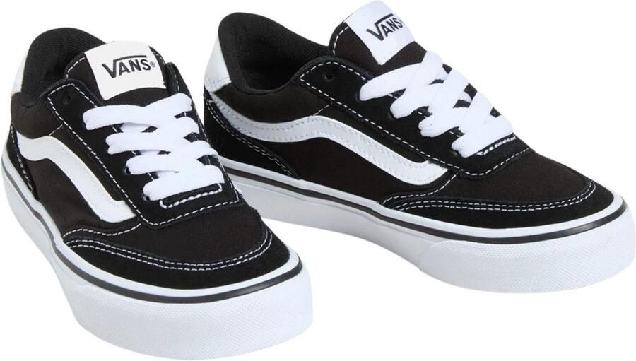 Vans Brooklyn LS SUEDE CANVAS BLACK WHITE Unisex Sneakers BLACK WHITE - Foto 3