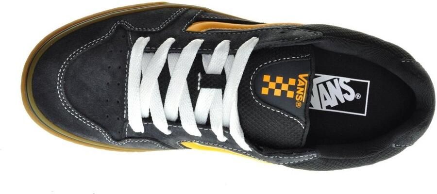 Vans Caldrone Suede Gum Heren vrijetijds schoenen Charcoal Yellow