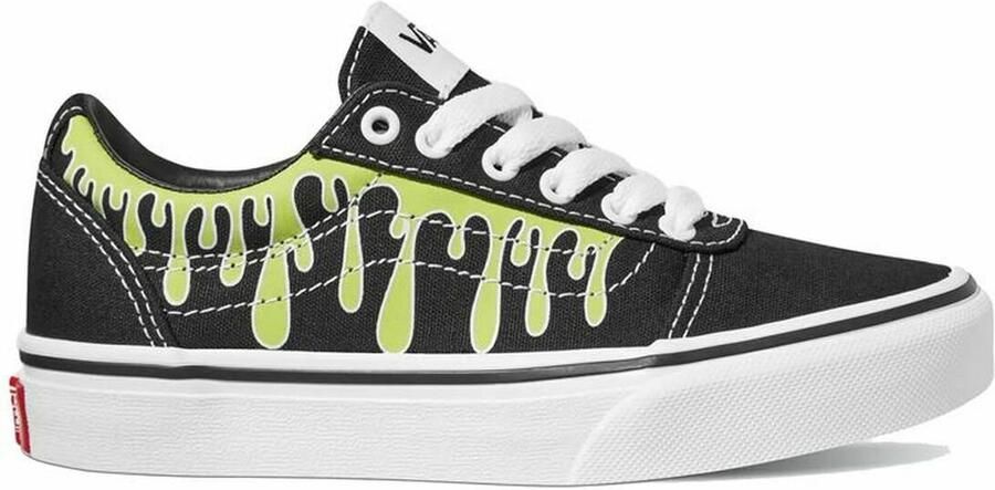 Vans Casual Kindersneakers Ward Groen Druppels Zwart