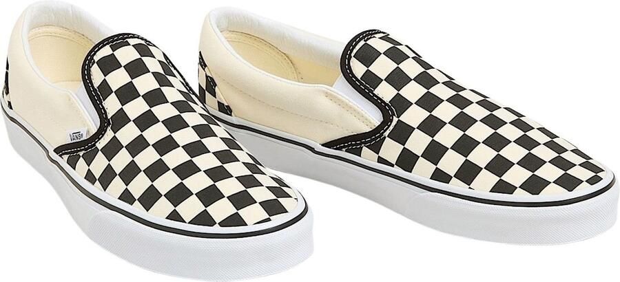 Vans Youth Unisex Kids Lifestyle Classic FTW Sneaker Uy Classic Slip-On (Checkerboard) Black Wht - Foto 11