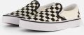 Vans Checkerboard Classic Slip-On Sneaker Black Off White - Zwart/Wit