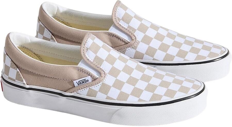 Vans Classic Slip-On Checkerboard Mushroom Sneakers Senior