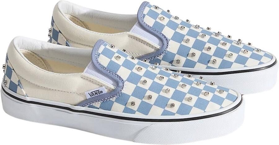 Vans Classic Slip-On Checkerboard Mushroom Sneakers Senior