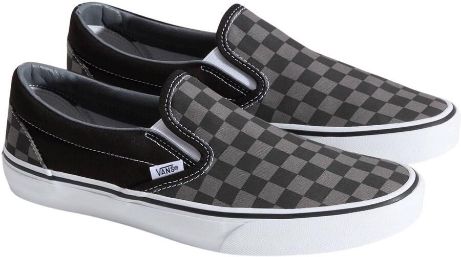 Vans Unisex Lifestyle Classic FTW Sneaker Ua Classic Slip-On Black Pewter Checkerboard - Foto 4