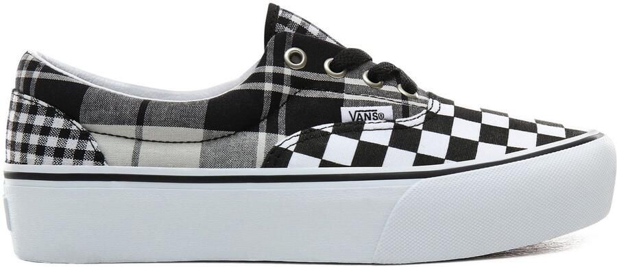 Vans Dames Sneakers Era Platform (Plaid Checkerboard) Zwart