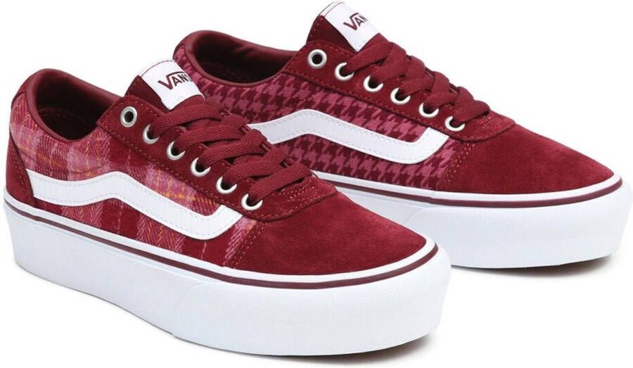 Vans WM Ward Platform Dames vrijetijds schoenen Plaid Mix Port - Foto 3