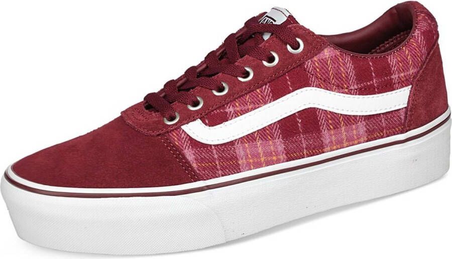 Vans WM Ward Platform Dames vrijetijds schoenen Plaid Mix Port - Foto 4