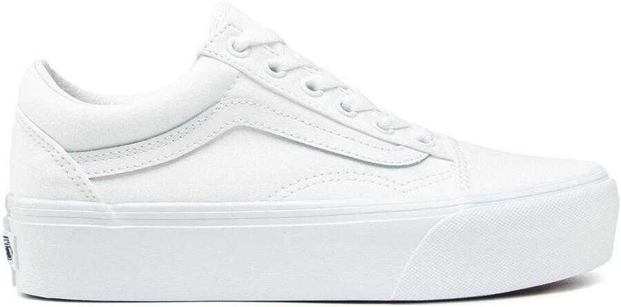 Vans FabricSneakerswithRubberSoleandMetalEyelets White Sneakers - Foto 2