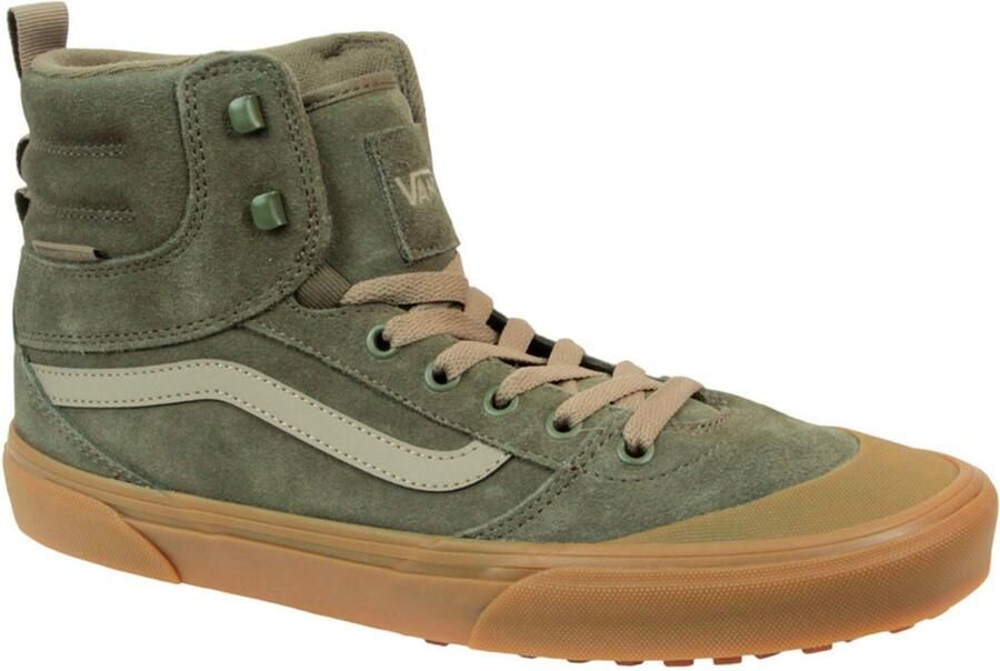 Vans Heren Ashwood Hi Guard Sneakers Leer Mossy Olive