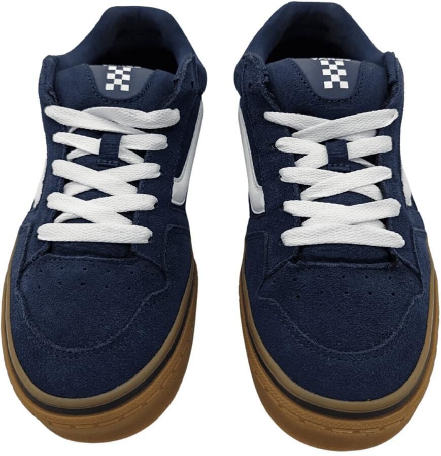 Vans Heren Sneaker Mn Caldrone Suede Dress Blues Gum BLAUW