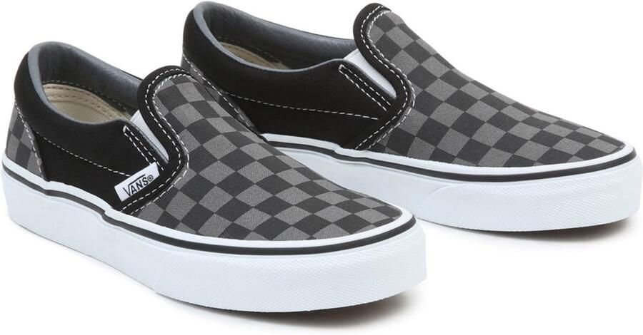 Vans Jungen Lifestyle Sneaker Uy Classic Slip-On 000ZBU VNEO0 (Checkerboard) Blk Pewter