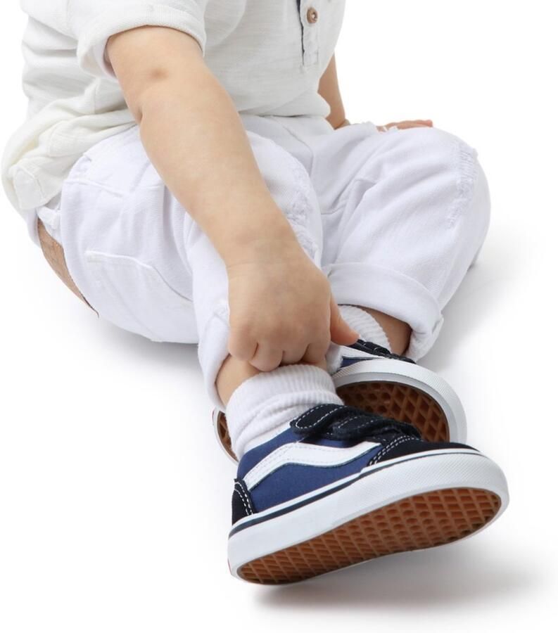 Vans Old Skool sneakers zwart donkerblauw Canvas Meerkleurig 30 - Foto 3