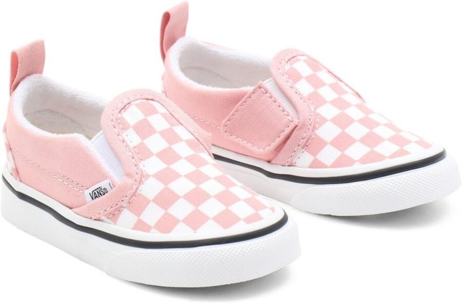Vans Kinder Kids Lifestyle Classic FTW Sneaker Td Slip-On V (Checkerboard) Powder Pink True White